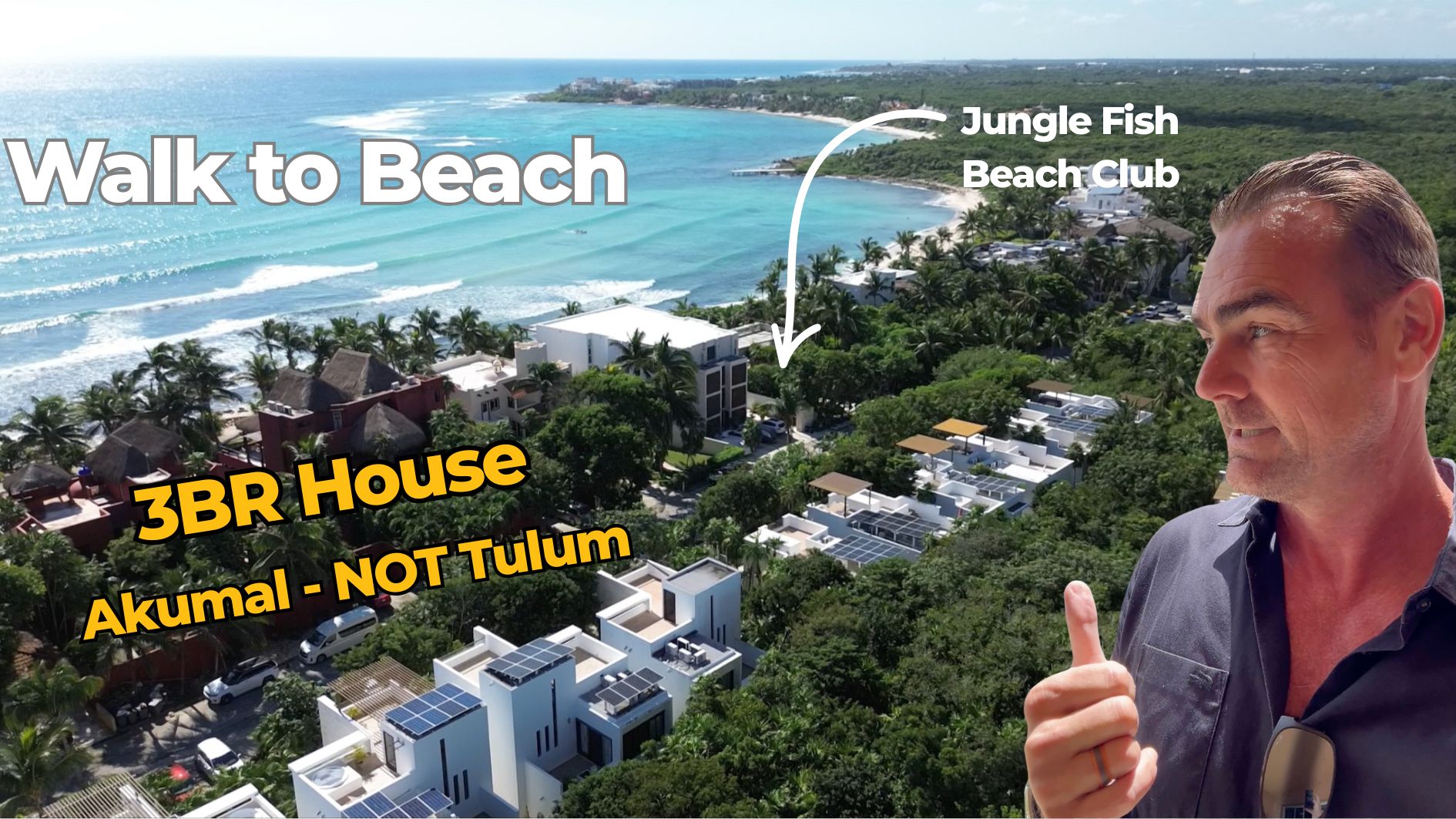 3 Bedroom Home for Sale in Akumal Walk to Beach TAO Ocean Near Jungle Fish