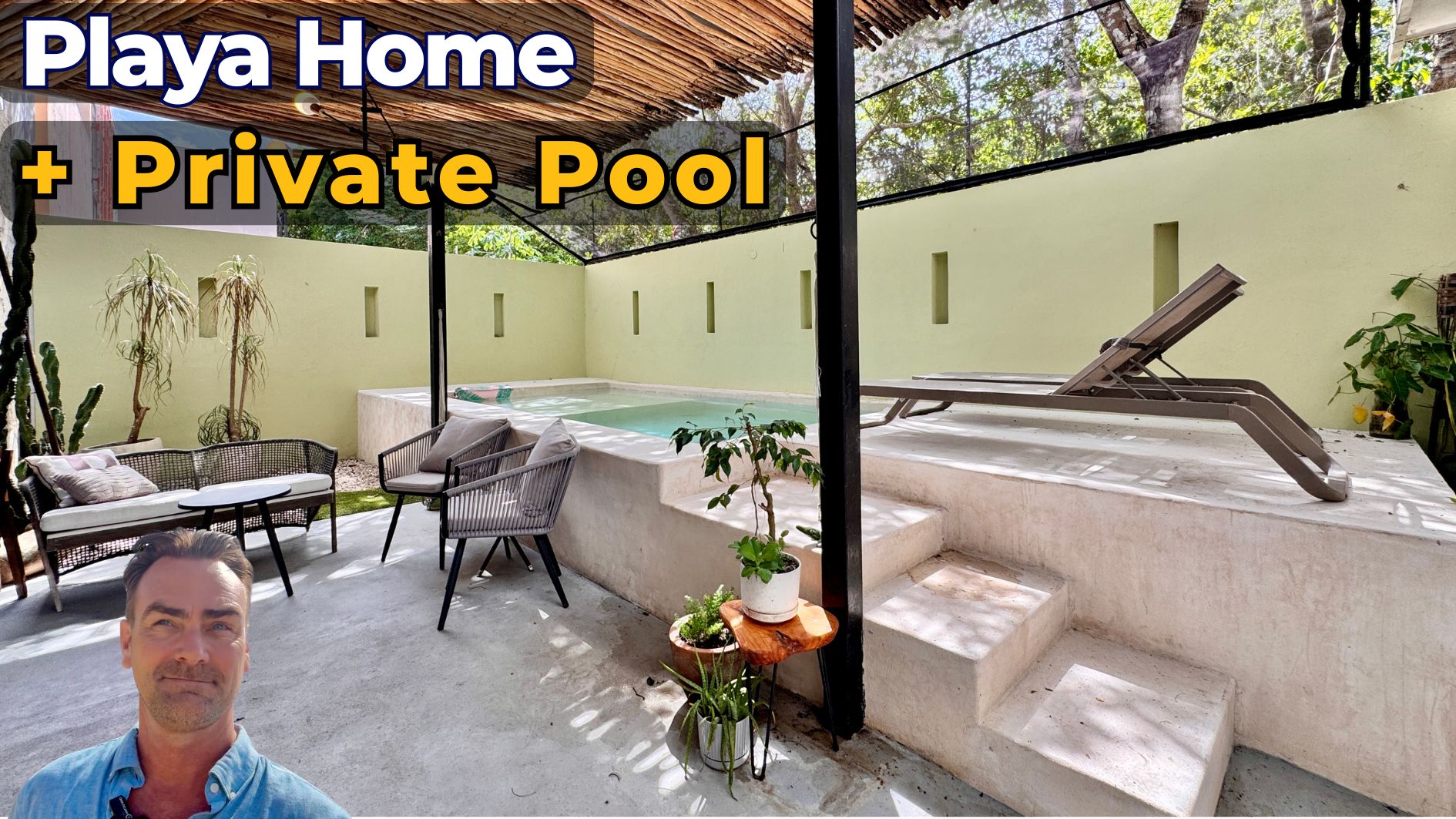 🏡 Turnkey 3BR + Office Home with Private Pool in Playa del Carmen