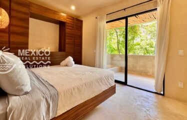 Studio Condo for Sale in La Veleta Tulum with Chukum Soaker Tub and Rooftop Lounge Space