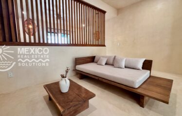 Studio Condo for Sale in La Veleta Tulum with Chukum Soaker Tub and Rooftop Lounge Space