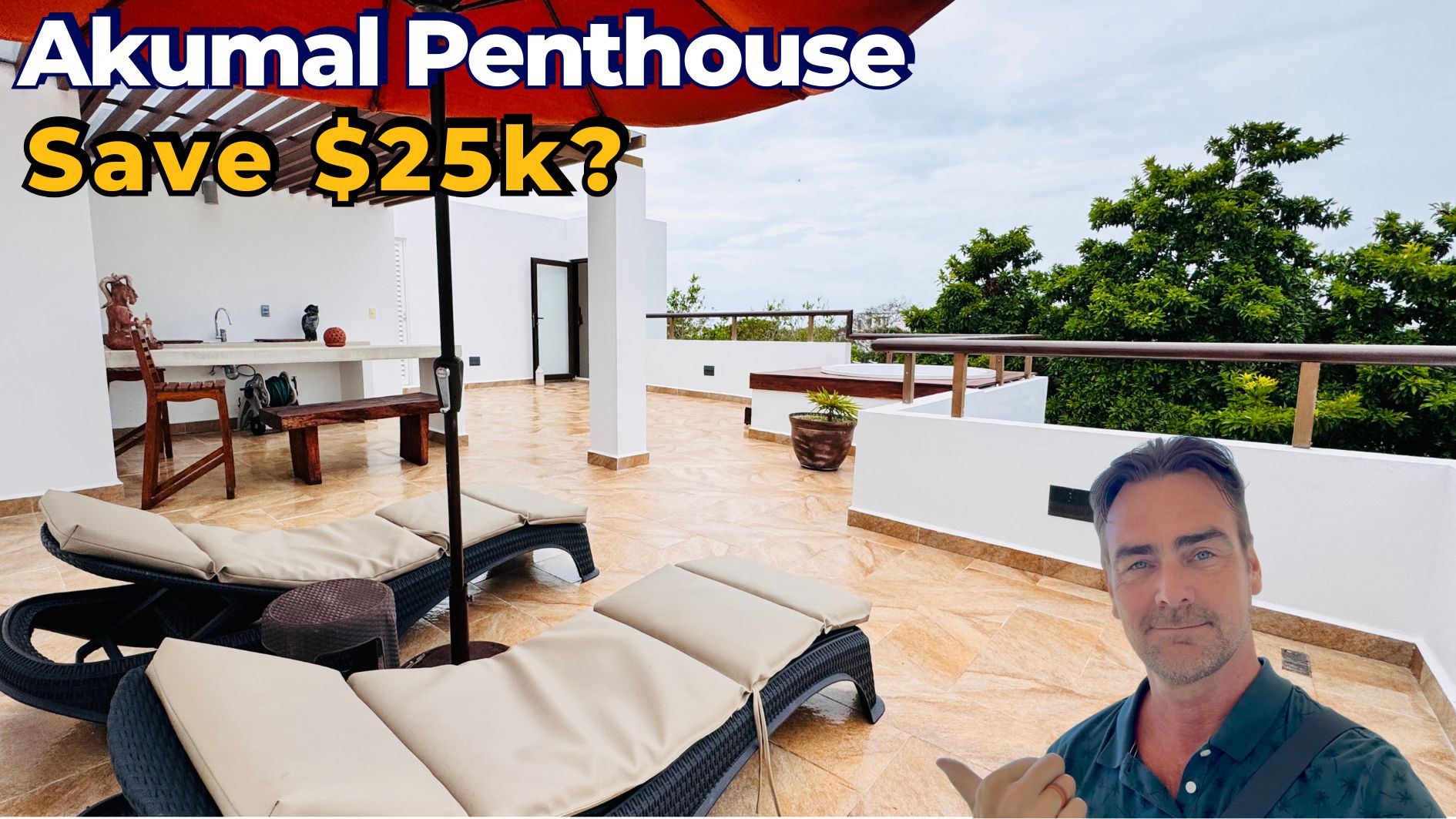 Akumal Penthouse with Private Rooftop Jacuzzi and Potential Closing Cost Savings