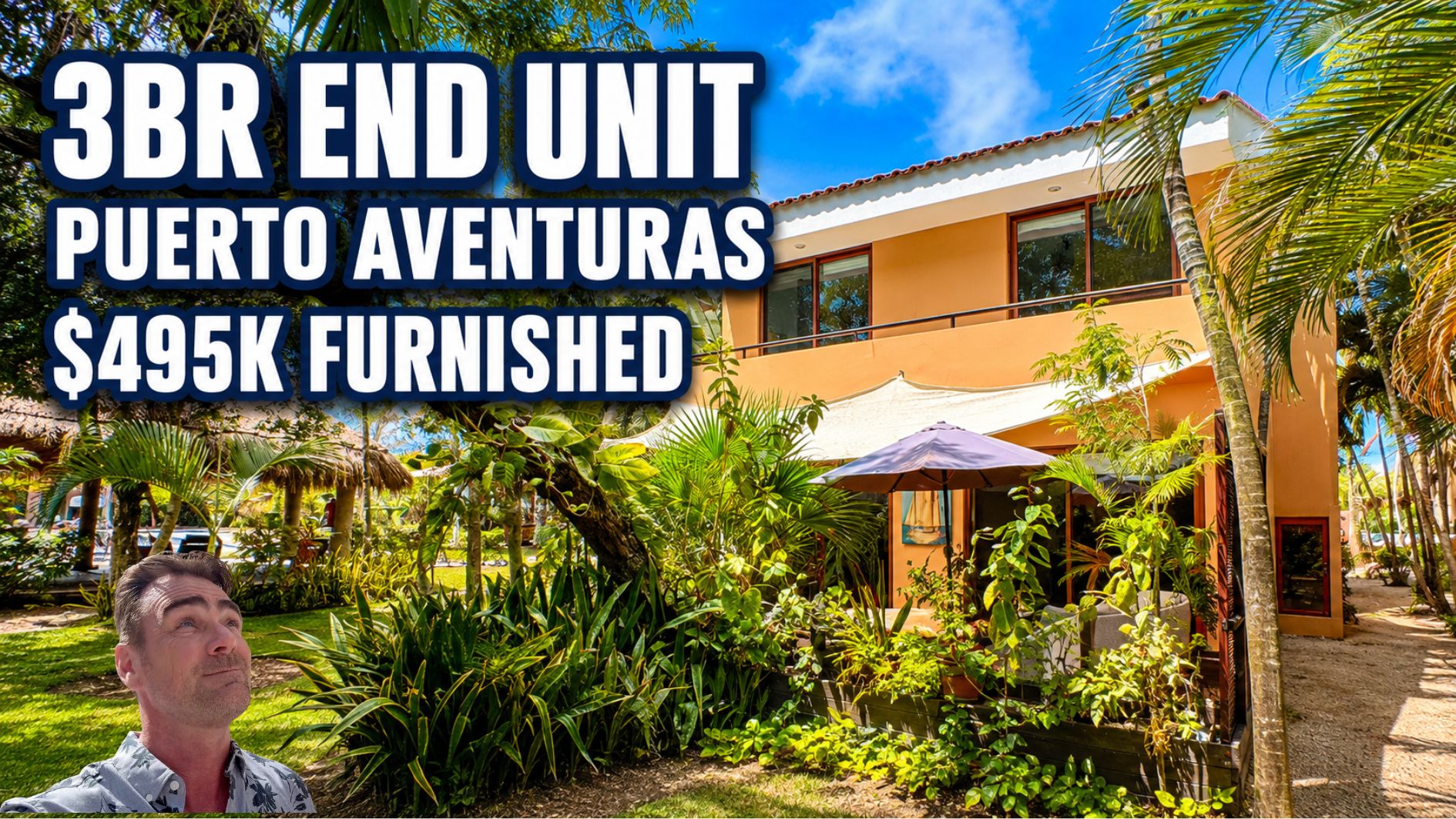 Villa Pelicanos Puerto Aventuras – 3 Bedroom Townhome w/ Solar Panels