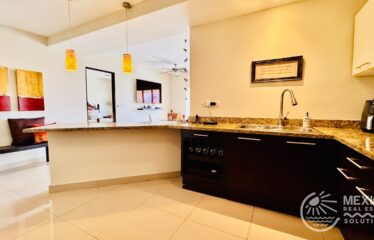 Turnkey 2-Bedroom Condo with Huge Terrace in Puerto Aventuras