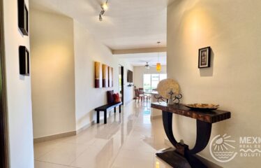 Turnkey 2-Bedroom Condo with Huge Terrace in Puerto Aventuras